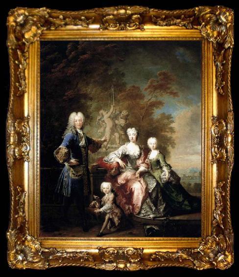 framed  Robert Levrac Tournieres Count Ferdinand Adolf von Plettenberg and his Family, ta009-2